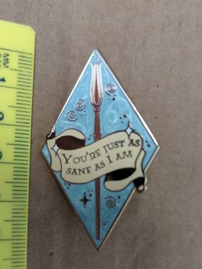 Luna Lovegoods enamel wand - Harry Potter fantasy enamel pin - NimbusDesigns